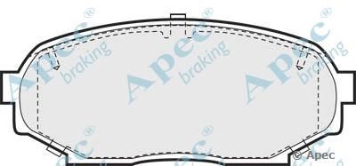 APEC BRAKING pad746 -  Комплект тормозных колодок, дисковый тормоз